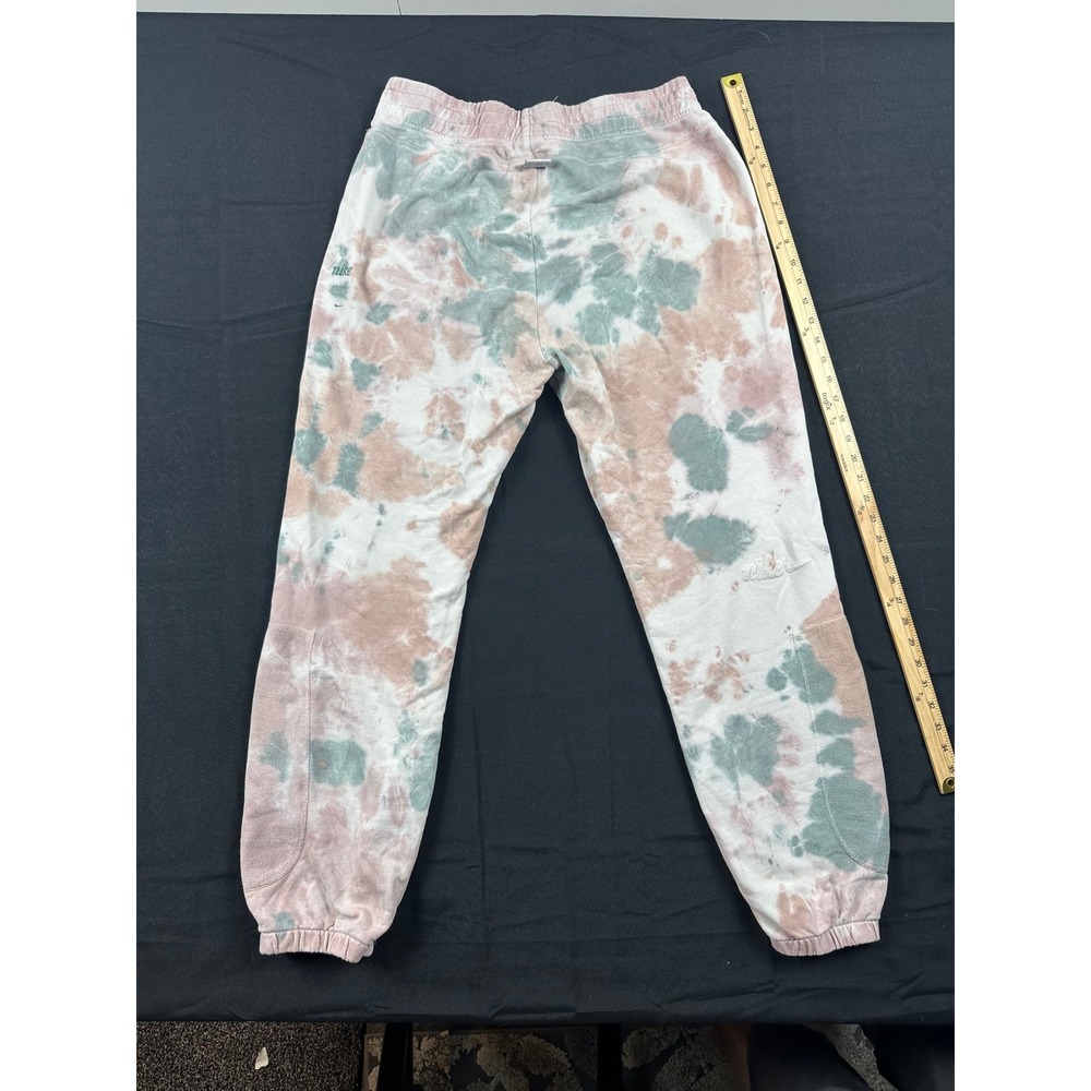 Nike Sportswear Tie Dye Sweatpants Mens Medium Green Pink Joggers Fleece Pants